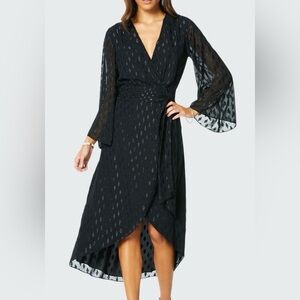 ramy brook julie wrap dress - new with tags